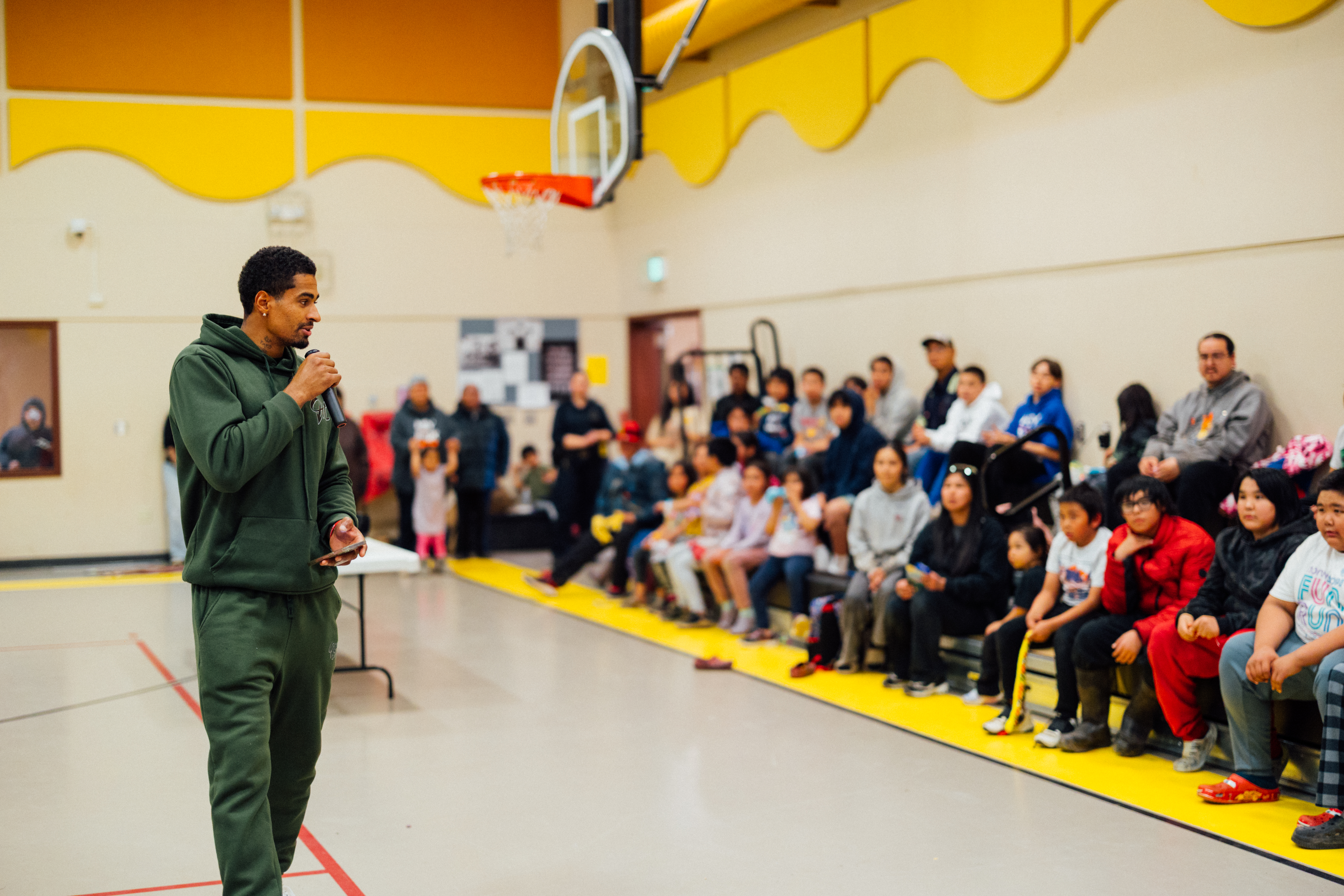 Derrick at speaking engagement