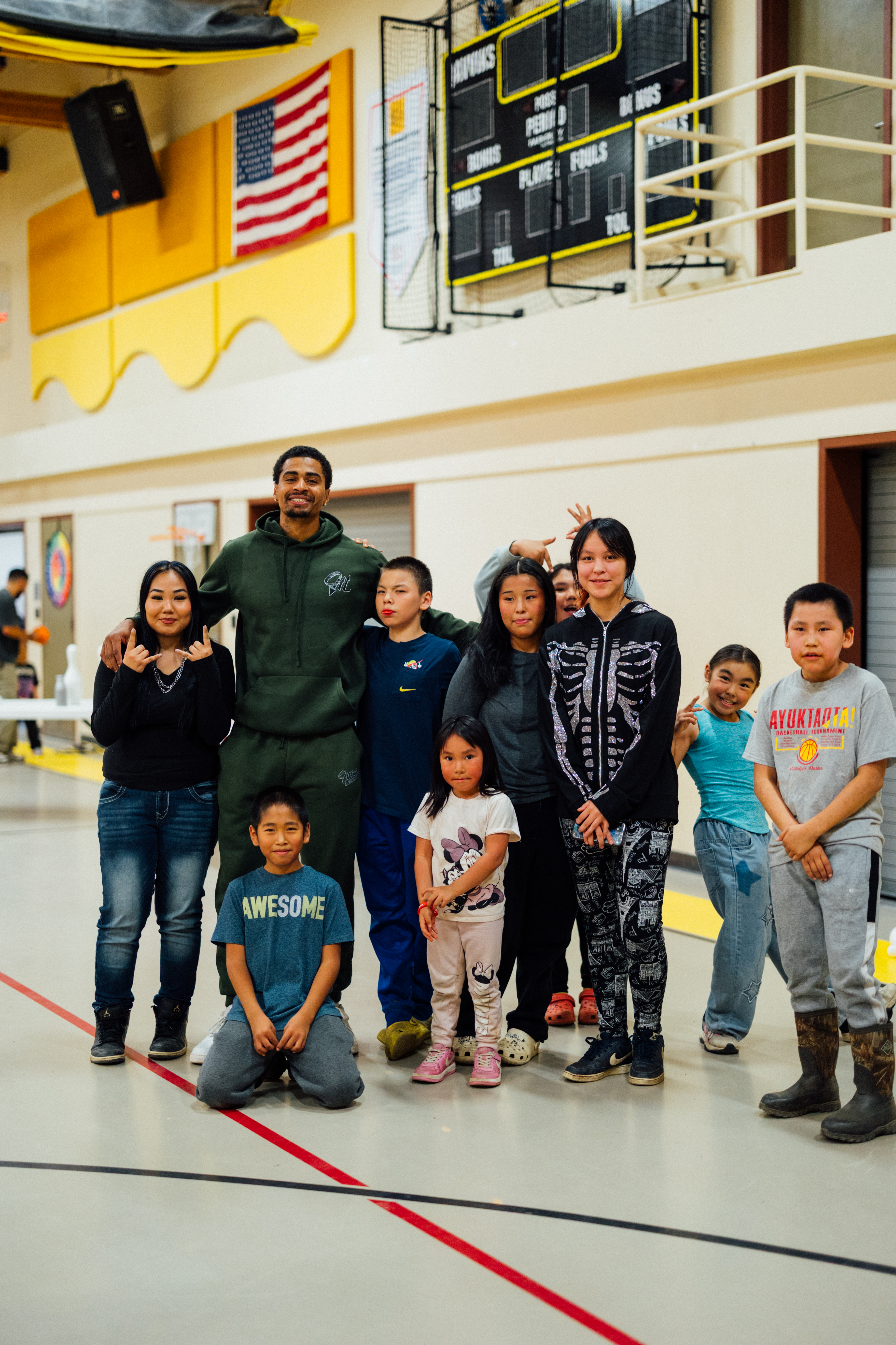 Derrick at youth event