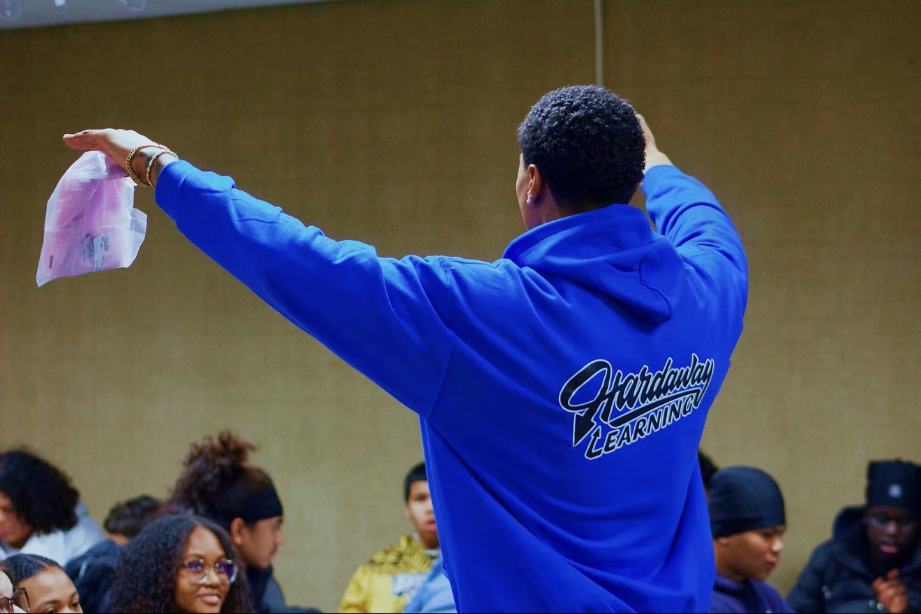 Derrick at community outreach